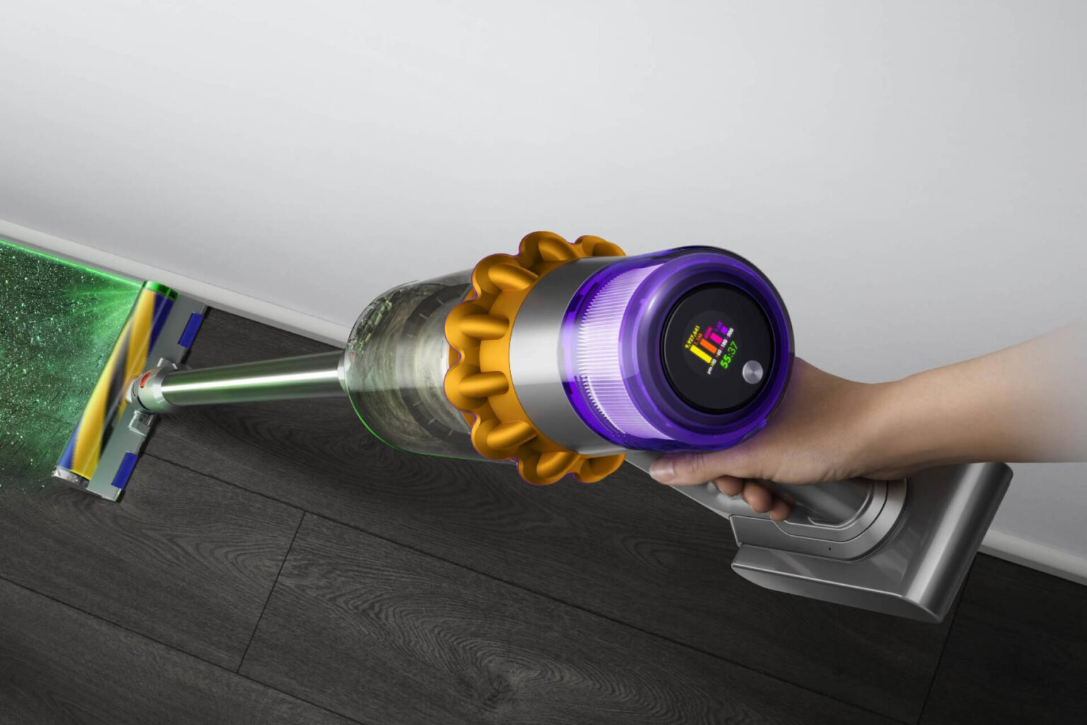 odkurzacz dyson na zdjęciu